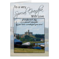 Grandpa, Grandparents Day Card - Warkworth Castle