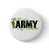 Grandpa Hero 3 - ARMY Pinback Buttons