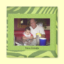 Grandpa: "I Love Grandpa" Photo Frame Magnet magnets
