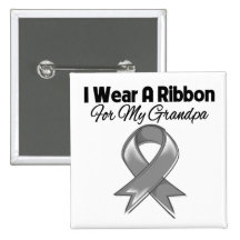Grandpa - I Wear A Gray Ribbon Pin