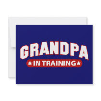 Grandpa In Training invitations by babyfactory Grandpa In Training invitations