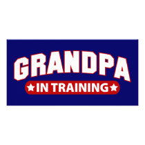 Grandpa In Training photo cards