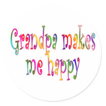 Grandpa Makes Me Happy stickers by TLArnold5 Grandpa Makes Me Happy stickers