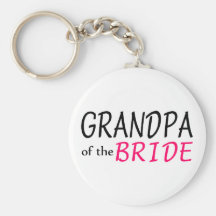 Grandpa Of The Bride Keychain
