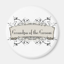 *Grandpa Of the Groom Fridge Magnet