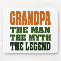 Grandpa - the Man, the Myth, the Legend! mousepads