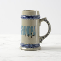 Grandpa To Be (Blue Block Font) Coffee Mug