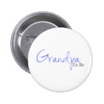 Grandpa To Be (Blue Script) Pinback Button
