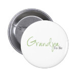 Grandpa To Be (Green Script) Pin