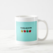 Grandpa, you are the apple of my eye! mugs