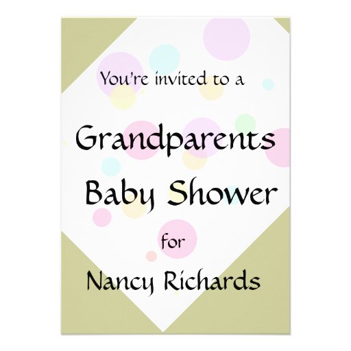 Grandparents Baby Shower Invitation