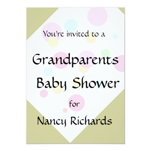 Grandparents Baby Shower Invitation Zazzle