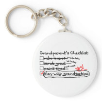Grandparents' Checklist Keychain