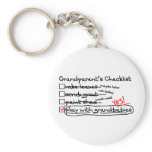 Grandparents' Checklist Keychain