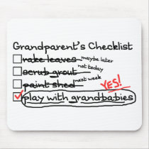 Grandparents' Checklist Mousepads