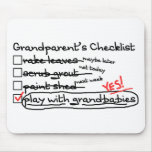 Grandparents' Checklist Mousepads