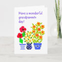 Grandparents Day Card - Flower Power card