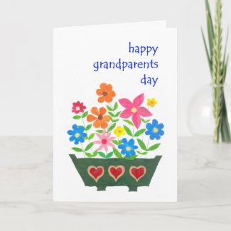 Grandparents Day Card - Flower Power card