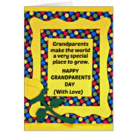 Grandparents make the world a special place... greeting card