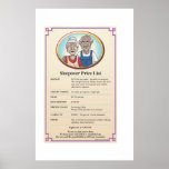 Grandparents Visit Price List posters