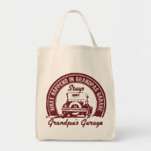 Grandpa's Garage Canvas Bags