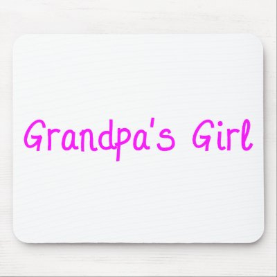 Grandpas Girl Mouse Pad Mousepad by familytees