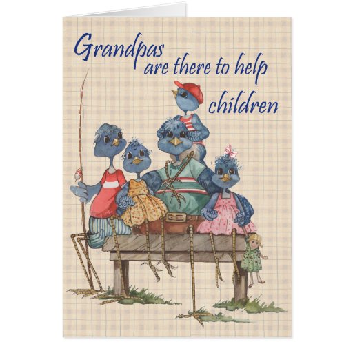 Grandpas Help Greeting Card Zazzle