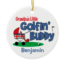 Grandpa's Little Golfin' Buddy Keepsake Ornament