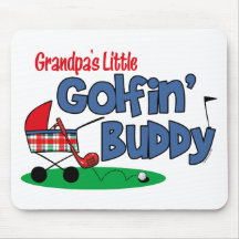 Grandpa's Little Golfin' Buddy Mousepad