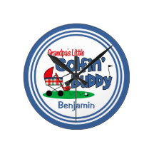Grandpa's Little Golfin' Buddy Wallclocks