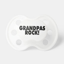 Grandpas Rock Baby Pacifiers