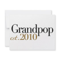 Grandpop Est 2010 invitations