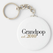 Grandpop Est 2010 Keychains