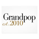 Grandpop Est 2010 Personalized Invitation
