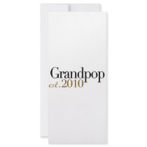 Grandpop Est 2010 rack cards