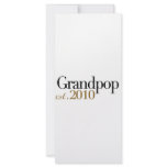Grandpop Est 2010 Custom Rack Cards