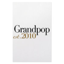 Grandpop Est 2010 stationery