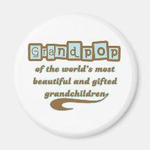 Grandpop of Gifted Grandchildren Magnets