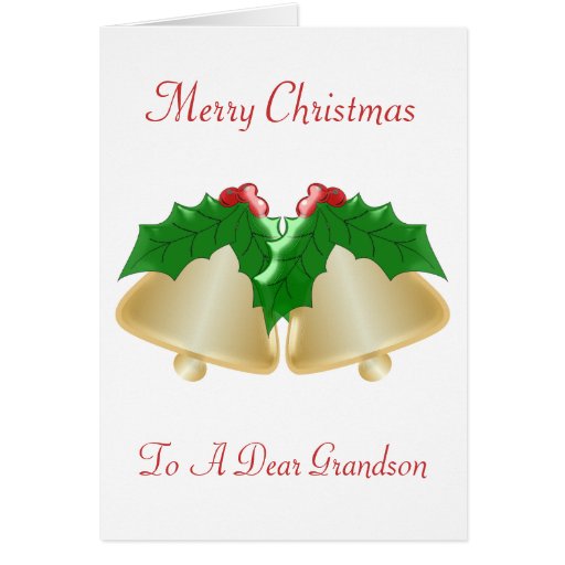 Grandson Christmas Card | Zazzle