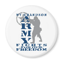 Grandson Fights Freedom - ARMY Fridge Magnets