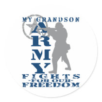 Grandson Fights Freedom - ARMY Sticker