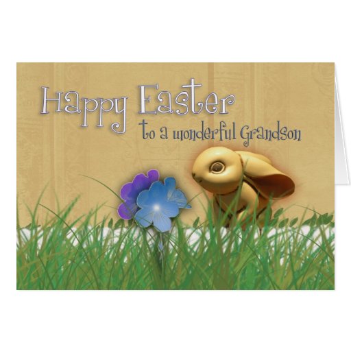 Grandson Happy Easter Card Zazzle