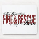 Grandson Hero - Fire & Rescue mousepads by poorrichards Grandson Hero - Fire & Rescue mousepads