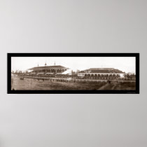 Grandstand Santa Anita Photo 1908 Poster