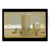 Granero del cerdo del vintage tarjetas