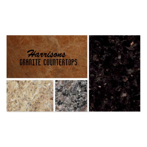Granite Business Cards (front side)
