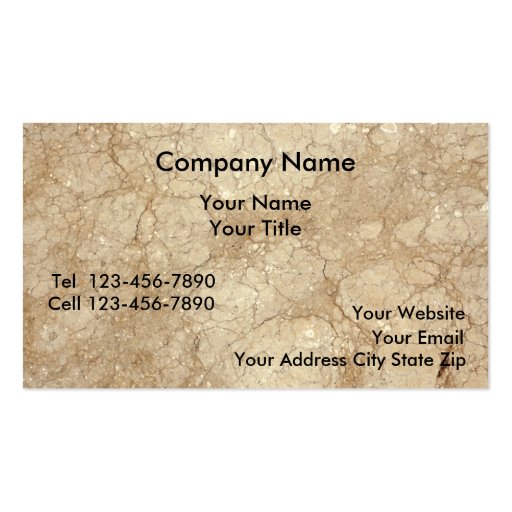 Granite Business Cards Zazzle