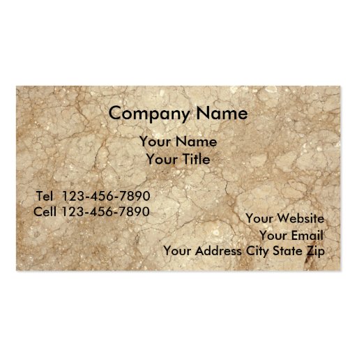 Granite Business Cards (front side)