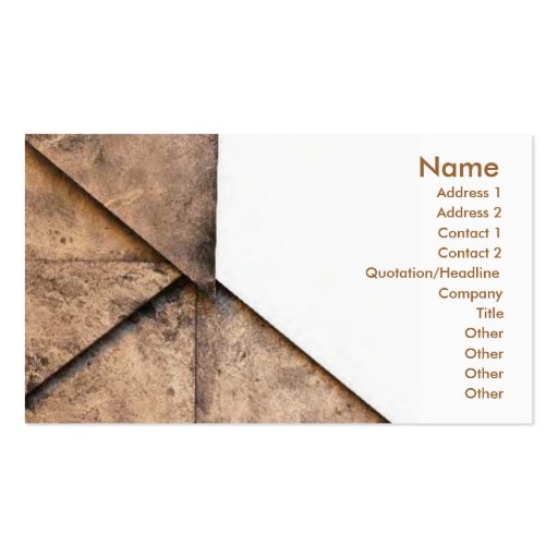 Granite Tiles Business Card (front side)