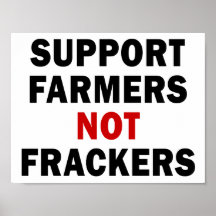 Granjeros de la ayuda, no Frackers - poster